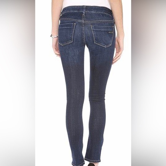 Agolde Chloe Dark Wash Low Rise Straight Leg Size 24 Rodeo Western Festival - Picture 2 of 10